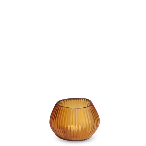 Mundgeblasene guaxs Vase Nagaa Tealight gold